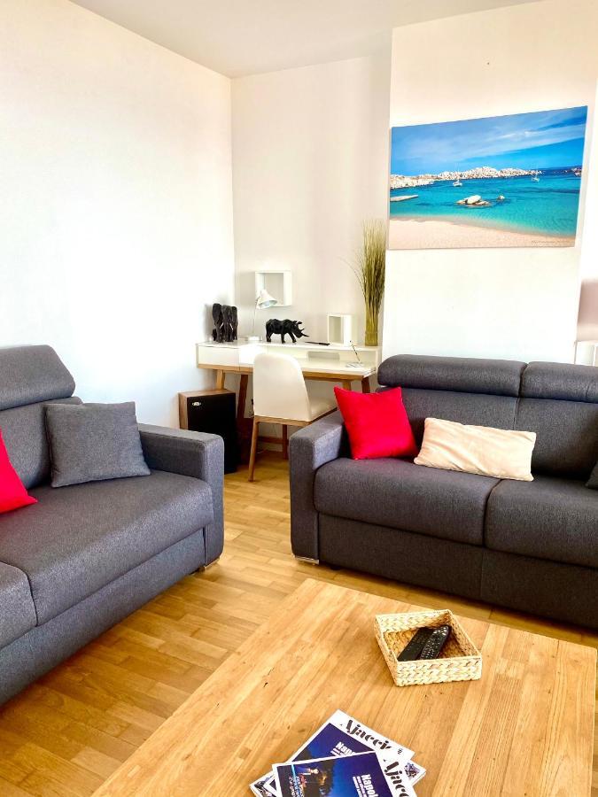 Grand T2 Standing Ajaccio Proche Centre Et Plages Vue Panoramique Parking Prive Exterior foto
