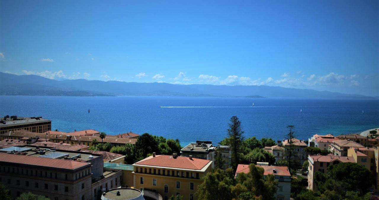Grand T2 Standing Ajaccio Proche Centre Et Plages Vue Panoramique Parking Prive Exterior foto