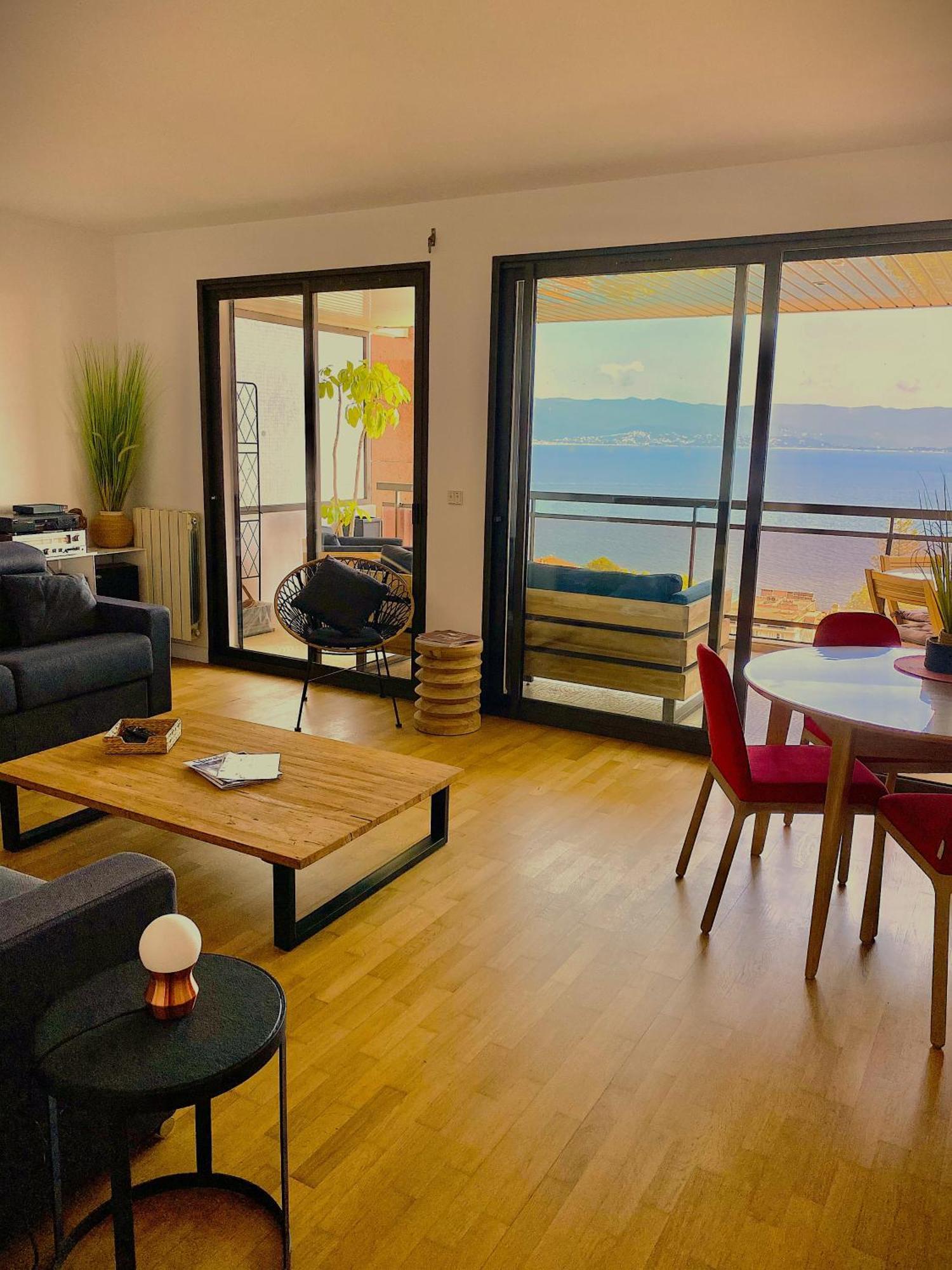 Grand T2 Standing Ajaccio Proche Centre Et Plages Vue Panoramique Parking Prive Exterior foto